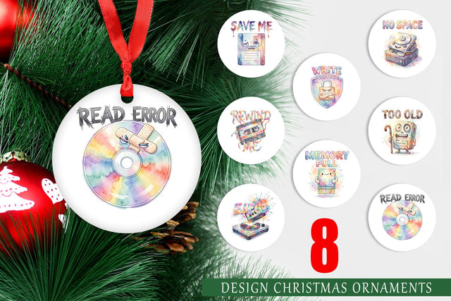 Ornament Watercolor Funny Retro Storage Quotes Sublimation artnoy 