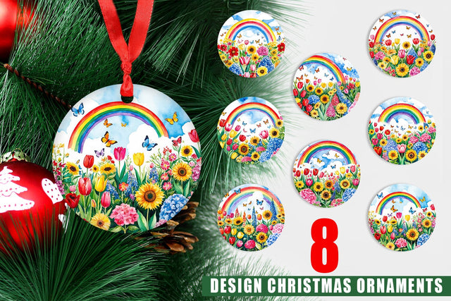 Ornament Watercolor Lush Garden Sublimation artnoy 