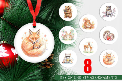 Ornament Watercolor Magical Forest Motherhood Sublimation artnoy 