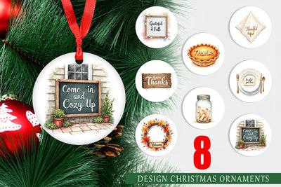 Ornament Watercolor Signs of Thanks Sublimation artnoy 