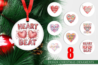 Ornament Watercolor Wonky Imperfect Heart Art Quotes Sublimation artnoy 