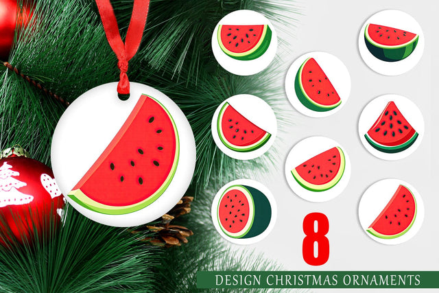 Ornament Watermelon Sublimation artnoy 