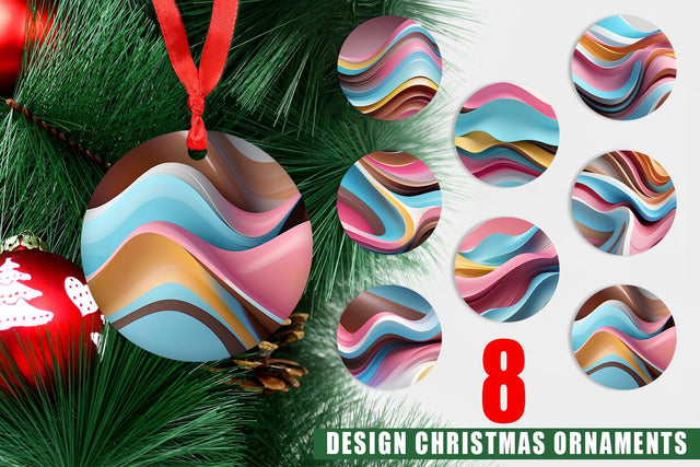 Ornament Wave Pastel Sublimation artnoy 
