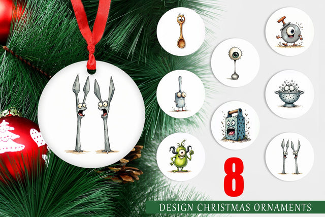 Ornament Weary Utensils Sublimation artnoy 