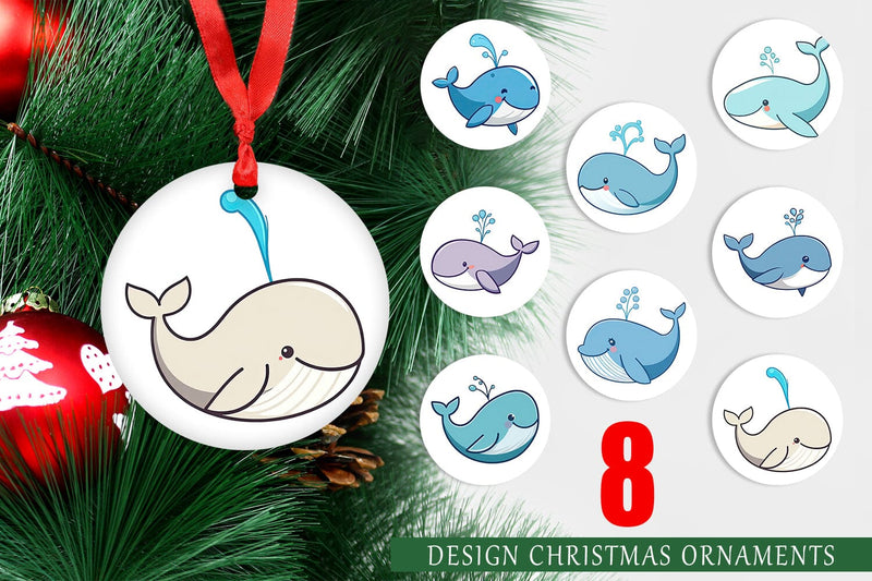 Ornament Whale Spout Sublimation artnoy 