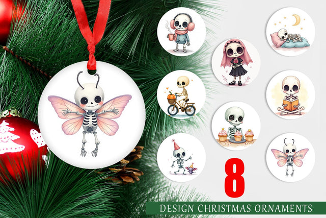 Ornament Whimsical Skeletons Sublimation artnoy 