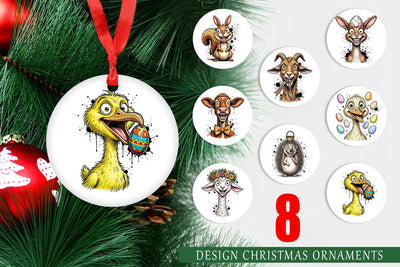 Ornament Wild Easter Animal Sketch Sublimation artnoy 