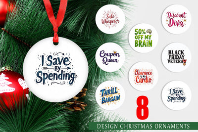 Ornament Witty Bargain Hunter Sublimation artnoy 