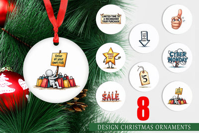 Ornament Witty Warning Icons Sublimation artnoy 