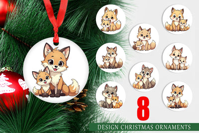 Ornament Wolf Mother's Day Sublimation artnoy 