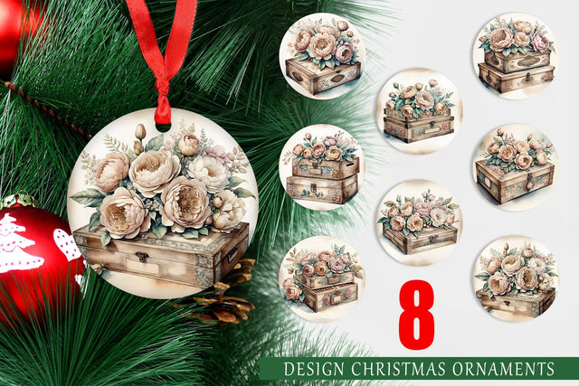 Ornament Wooden Cigar Box Sublimation artnoy 