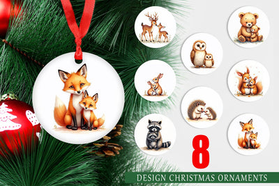 Ornament Woodland Babies Sublimation artnoy 
