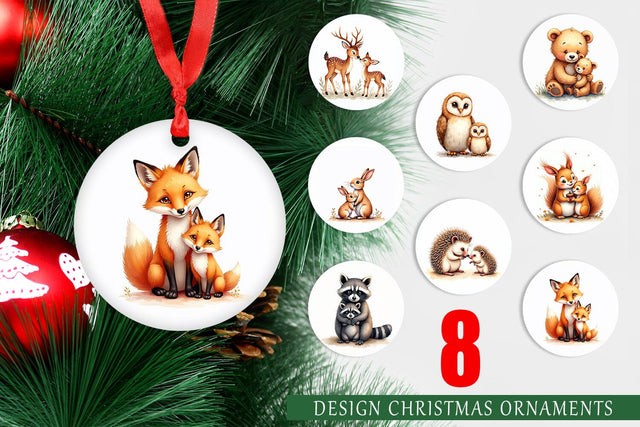 Ornament Woodland Babies Sublimation artnoy 
