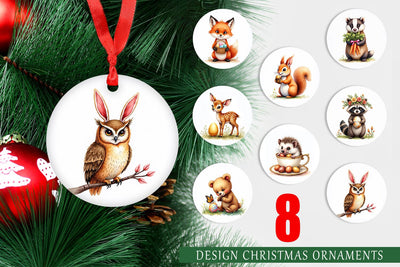Ornament Woodland Easter Friends Sublimation artnoy 