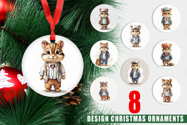 Ornament Working Mouse Sublimation artnoy 