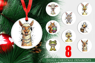 Ornament Zany Easter Animal Sublimation artnoy 