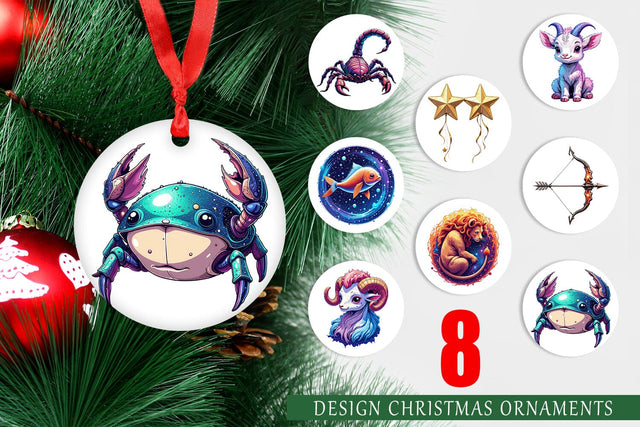 Ornament Zodiac Babies Sublimation artnoy 