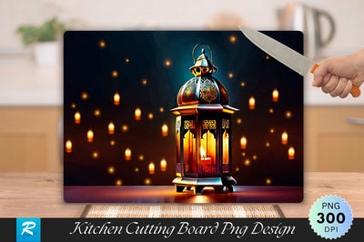 Ornamental Arabic Lantern Cutting Board Sublimation Regulrcrative 