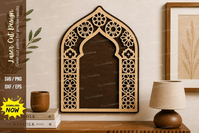 Ornamental Arch Frame laser Cut svg Cutting file SVG Regulrcrative 