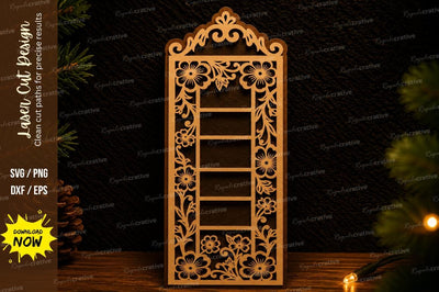 Ornamental Hanging Shelf Laser Cut SVG Design SVG Regulrcrative 