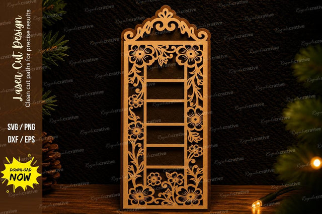 Ornamental Hanging Shelf Laser Cut SVG Design SVG Regulrcrative 