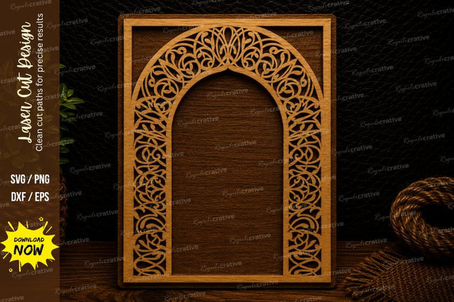 Ornate Arch Frame Laser Cut SVG Design SVG Regulrcrative 