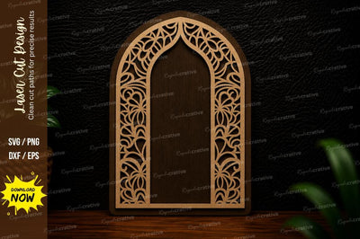 Ornate Arch Frame Laser Cut SVG Design SVG Regulrcrative 