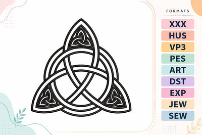 Ornate Celtic Trinity Knot Embroidery Design Embroidery/Applique DESIGNS sg embroidery 