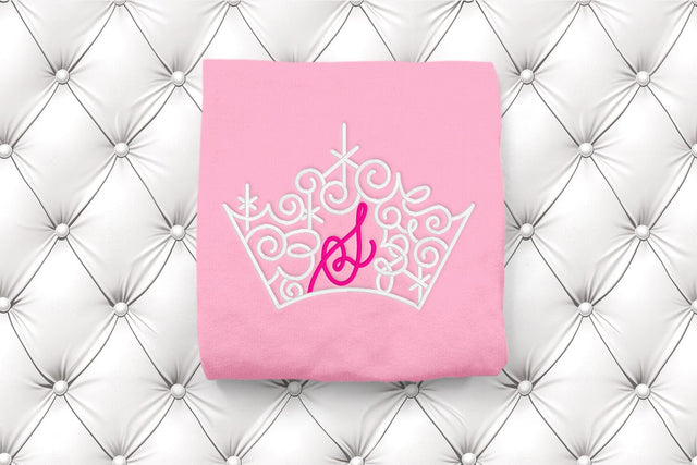Ornate Magical Tiara with Letter S Embroidery Embroidery/Applique DESIGNS Risa Rocks It 