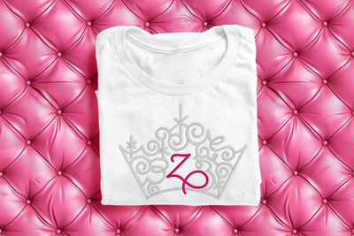 Ornate Magical Tiara with Letter Z Embroidery Embroidery/Applique DESIGNS Risa Rocks It 