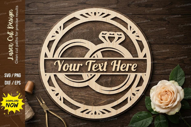 Ornate Round Frame laser Cut svg Cutting file SVG Regulrcrative 