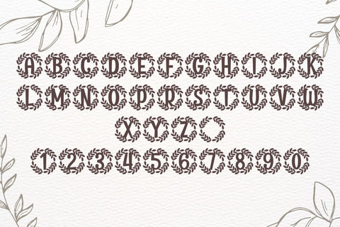 Ornatique Monogram Font Font Dm Letter Studio 