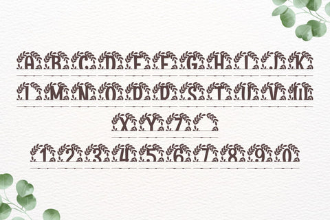 Ornatique Split Monogram Font Font Dm Letter Studio 