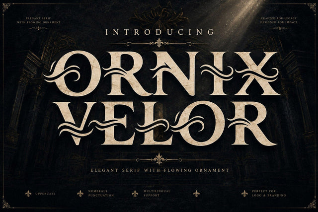 Ornic Velor Font Mozzatype 