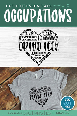 Ortho Tech SVG for your Orthopedic Technologist friends or coworkers SVG SVG Cut File 