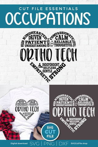 Ortho Tech SVG for your Orthopedic Technologist friends or coworkers SVG SVG Cut File 