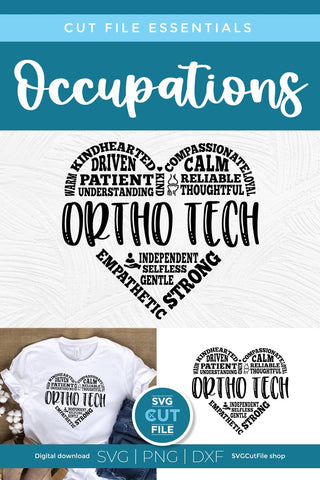 Ortho Tech SVG for your Orthopedic Technologist friends or coworkers SVG SVG Cut File 