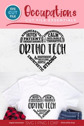 Ortho Tech SVG for your Orthopedic Technologist friends or coworkers SVG SVG Cut File 