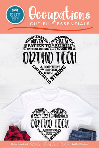 Ortho Tech SVG for your Orthopedic Technologist friends or coworkers SVG SVG Cut File 