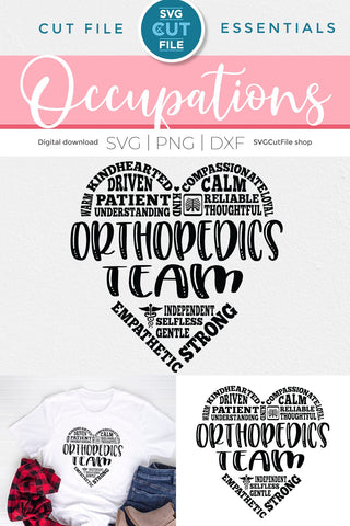 Orthopedics Team SVG for your Ortho friends or coworkers SVG SVG Cut File 