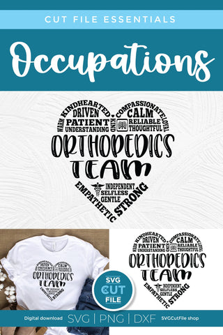 Orthopedics Team SVG for your Ortho friends or coworkers SVG SVG Cut File 