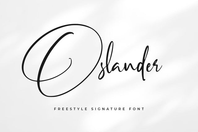 Oslander Font Abo Daniel Studio 
