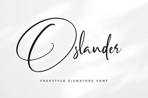Oslander Font Abo Daniel Studio 