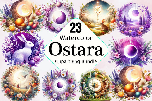 Ostara Spring Equinox PNG Clipart Bundle Sublimation SVGArt 