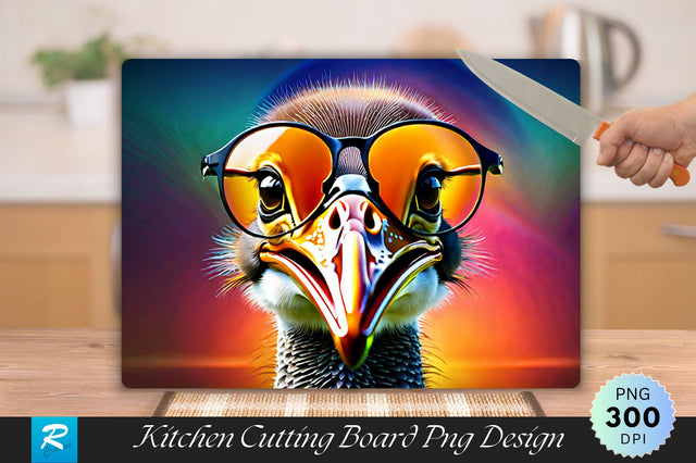 Ostrich Cutting Board Sublimation Regulrcrative 