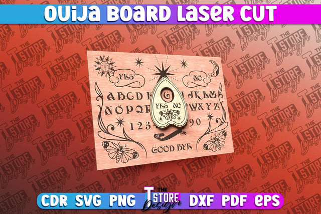 Ouija Board Laser Cut Design | Mystical Design | CNC Files SVG The T Store Design 