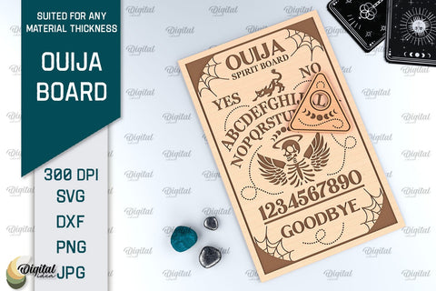 Ouija Board Laser Cut Design. Ouija Spirit Board SVG SVG Evgenyia Guschina 
