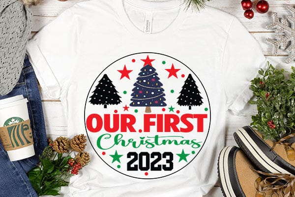 Our First Christmas 2023 SVG Angelina750 