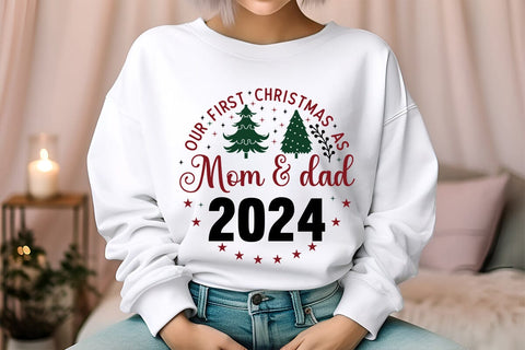 Our First Christmas As Mom & Dad 2024 SVG Angelina750 