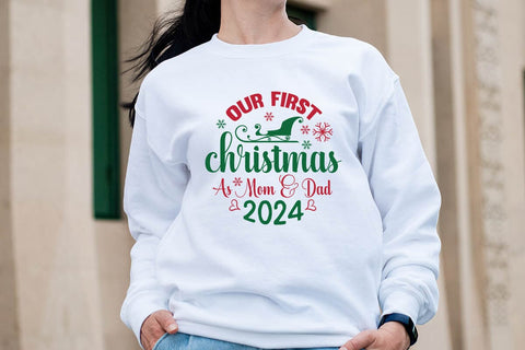 Our First christmas as mom & dad 2024 SVG Angelina750 